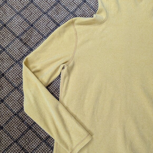 Stio Turpin Fleece Funnel Neck Sweater Top Womens Medium Yellow Pullover Active - Picture 2 of 9